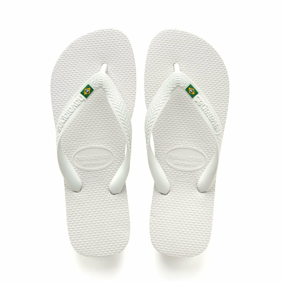 New * Havaianas Unique Brazil Flip Flop White