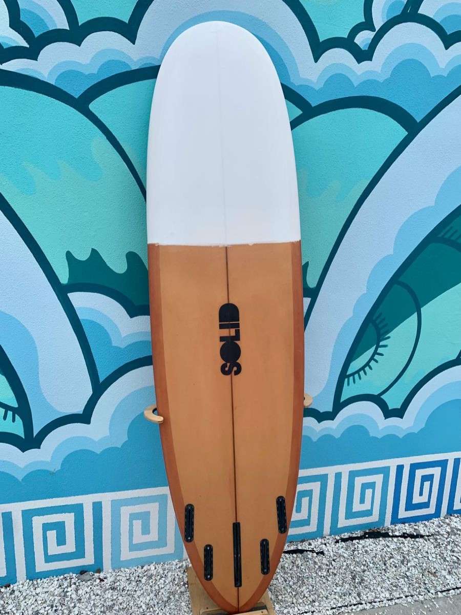 New * Solid Surfboards Large Choice 7'0 Ez Street Rust/White