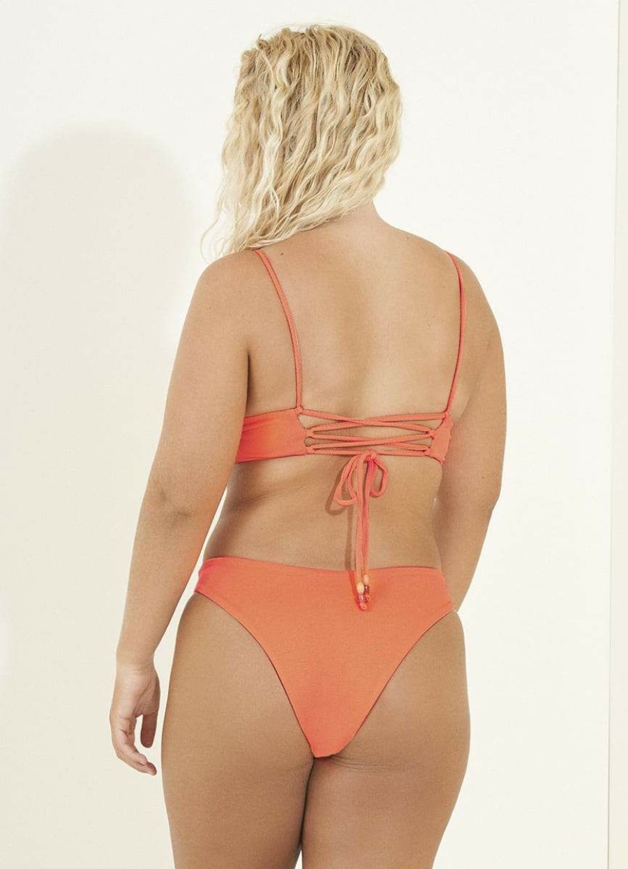 Online * Maaji Free Delivery Orange Poppy Sublimity Classic Bikini Bottom