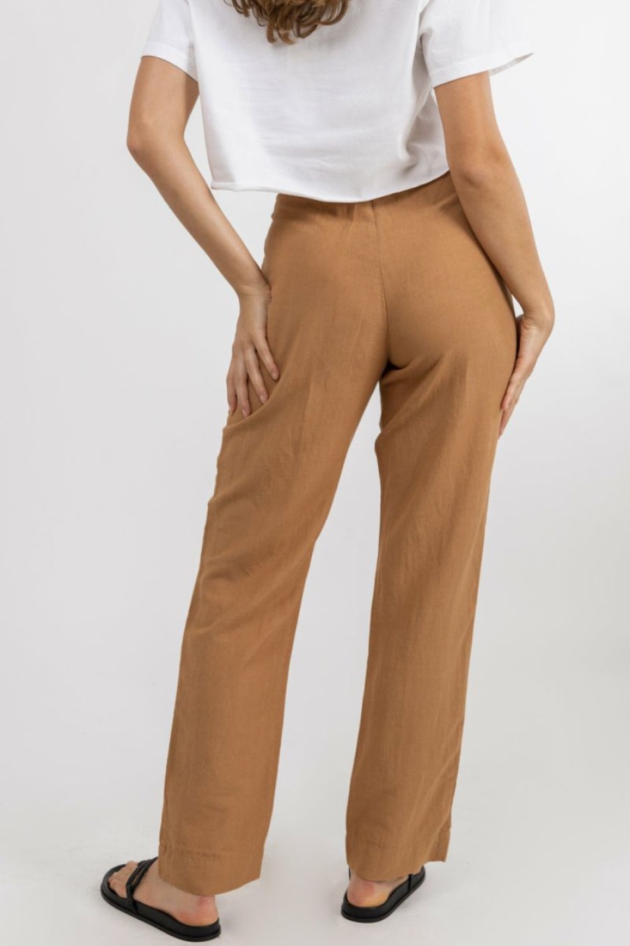 Clearance * Rhythm. Large Choice Retreat Pant Biscuit