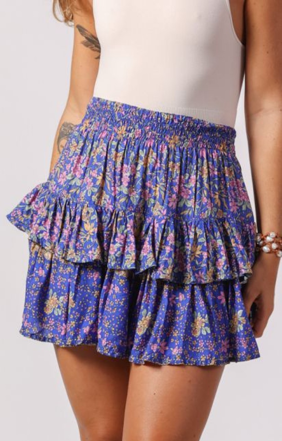 New * Sea Lustre Large Choice Muse Mini Skirt Bombay