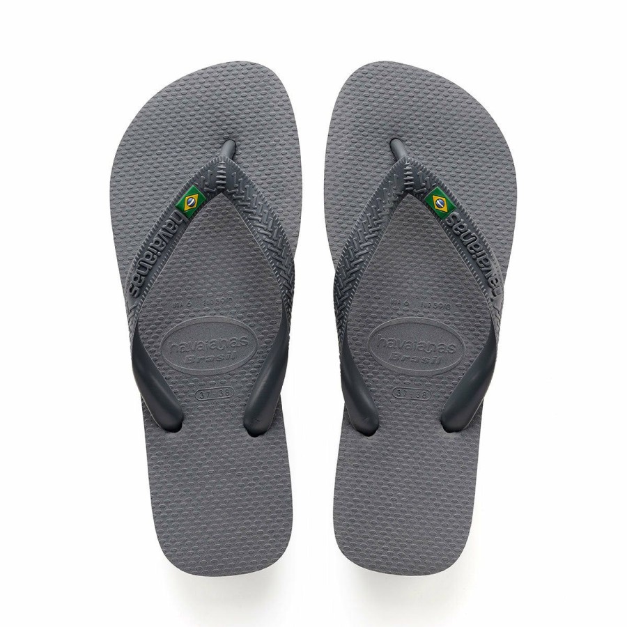 Hot * Havaianas 100% Guarantee Brazil Flip Flop Steel Grey