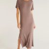 Hot * Z Supply Best Quality Messin' Around Rib Dress Dusty Heather Taupe