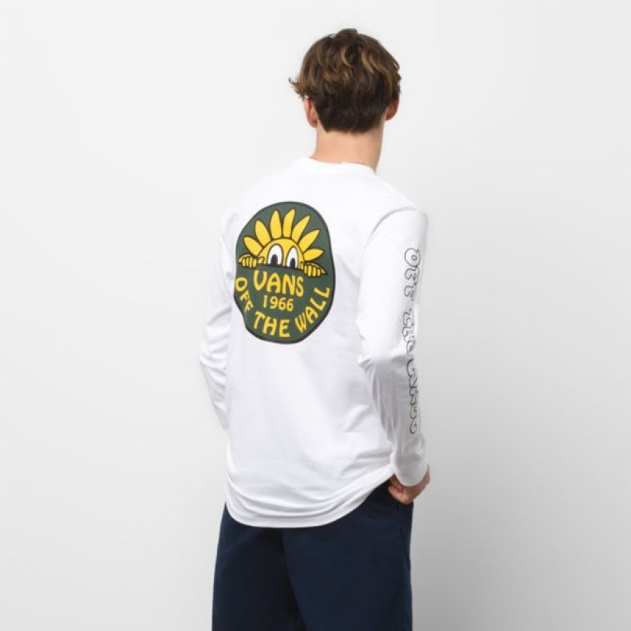 Best * Vans Hot Sell Trippy Outdoors Long Sleeve Tee White