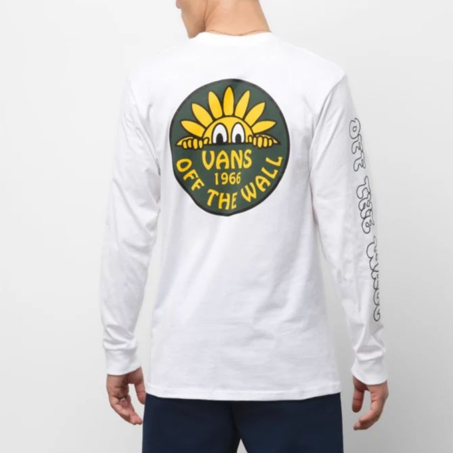 Best * Vans Hot Sell Trippy Outdoors Long Sleeve Tee White