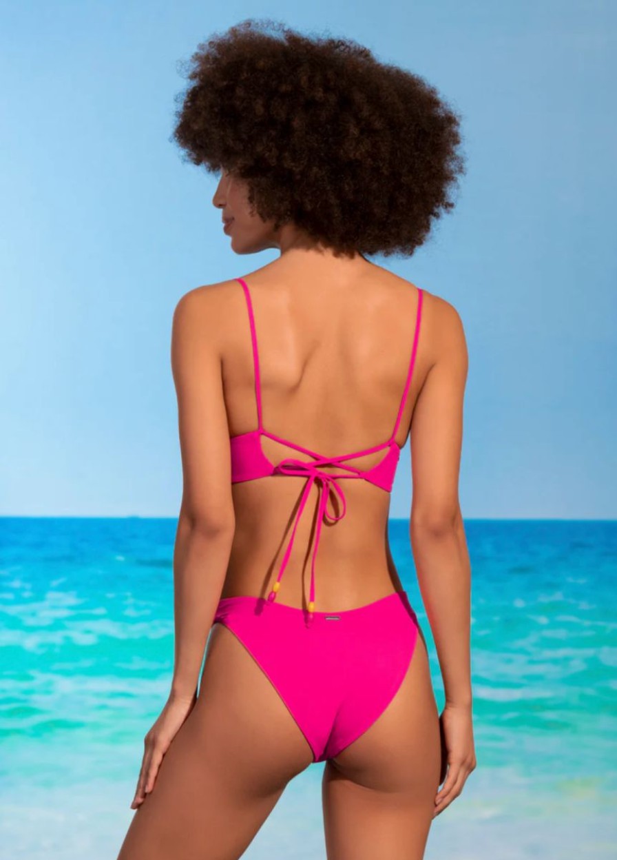 Best * Maaji Sale Online Dragon Fruit Splendour High Leg Bikini Bottom Pink