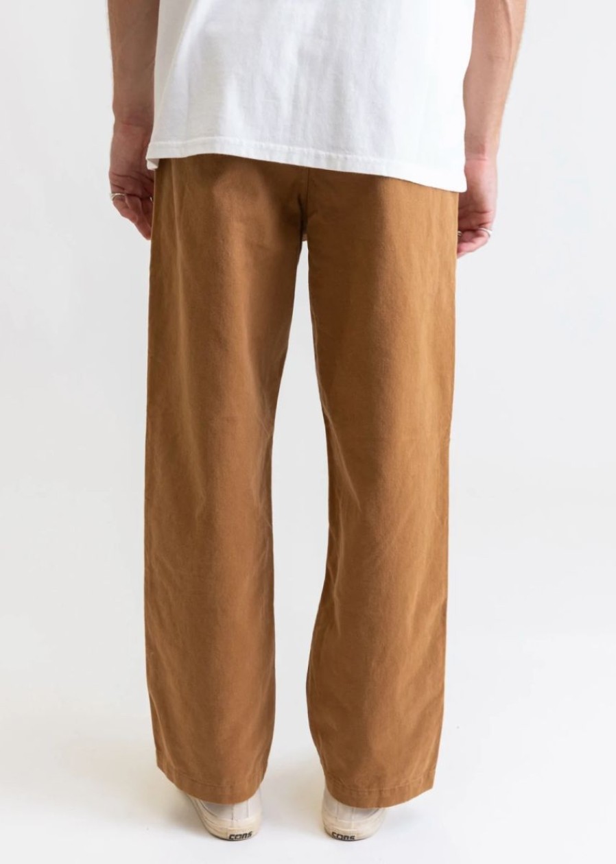 Online * Rhythm. Special Worn Path Trouser Tobacco