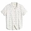 Hot * Marine Layer Exquisite Gifts Short Sleeve Cotton Rayon Shirt Natural Icon