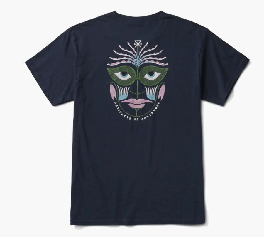 Online * Roark Unique Artifacts Of Adventure Organic Cotton Tee Navy