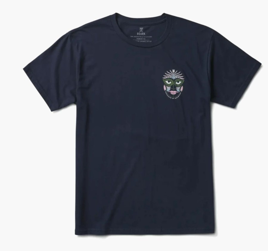 Online * Roark Unique Artifacts Of Adventure Organic Cotton Tee Navy