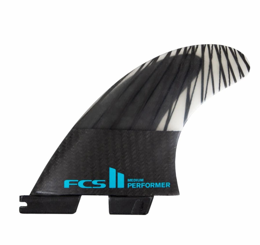 Best * Free Delivery Fcs Ii Performer Pc Carbon Large Tri Fins Black/Teal