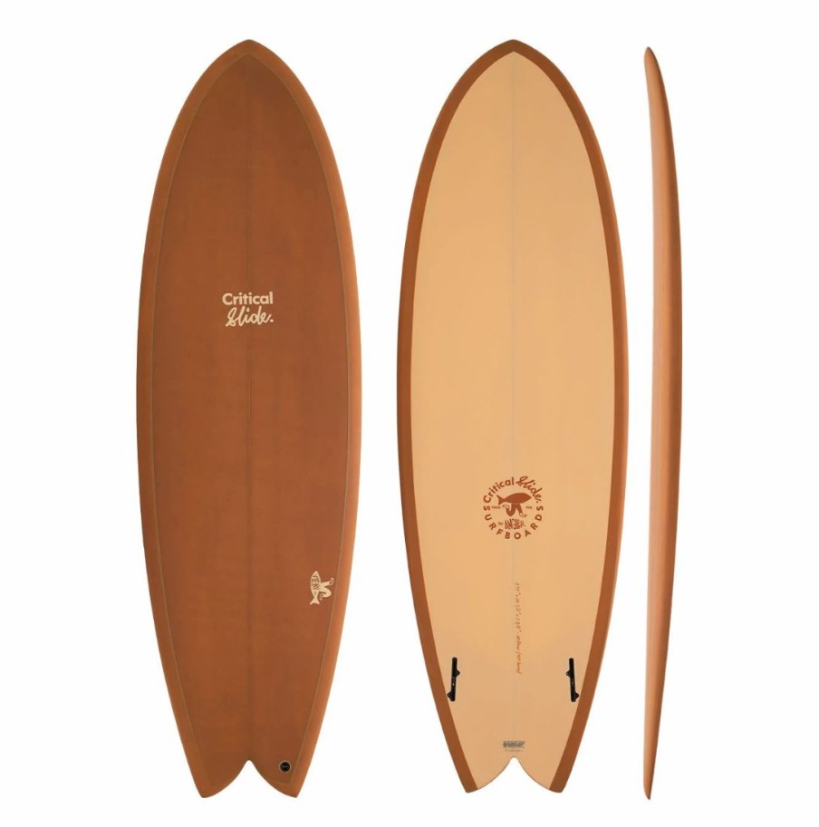 New * Critical Slide Best Quality 5'7 Tcss Angler Pu Ochre