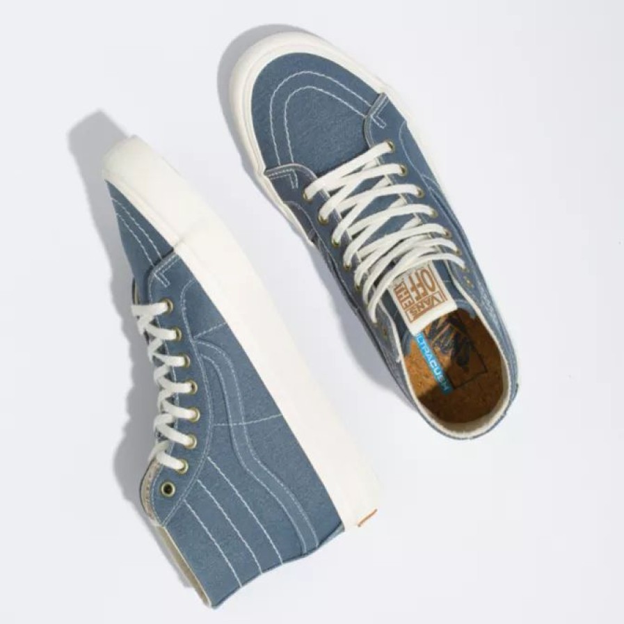 Hot * Vans Best Quality Eco Theory Sk8-Hi Decon Cement Blue/Marshmallow