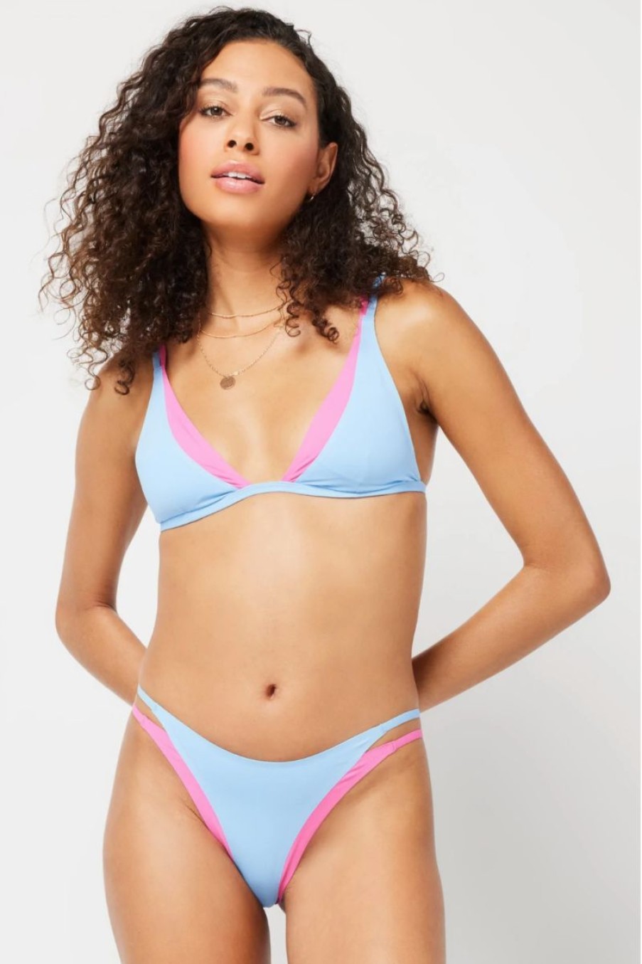 New * L*Space Good Quality Billie Bikini Bottom Aura-Bubblegum Pink