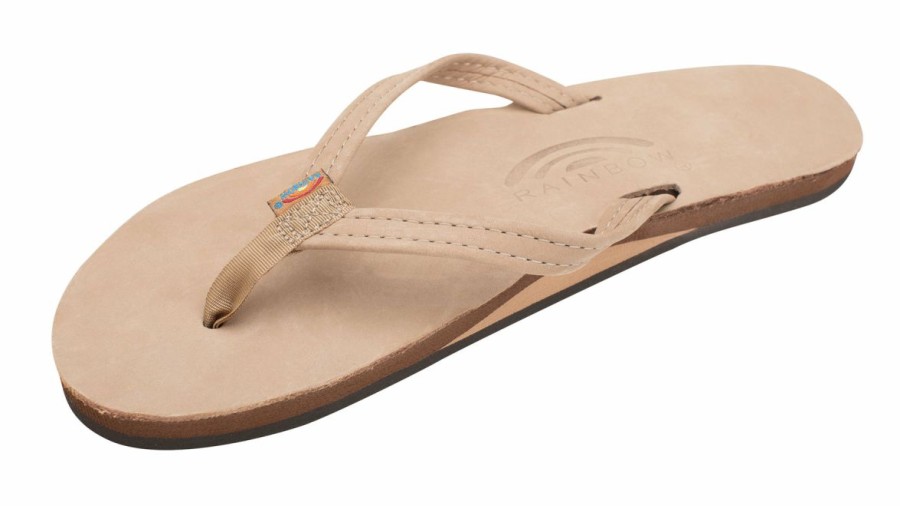 Online * Rainbow Sandals Quick Delivery Women'S Single Layer Premier Leather With Arch Support And A Narrow Strap Sierra Brown 301Altsn-Srbr