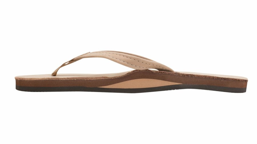 Online * Rainbow Sandals Quick Delivery Women'S Single Layer Premier Leather With Arch Support And A Narrow Strap Sierra Brown 301Altsn-Srbr