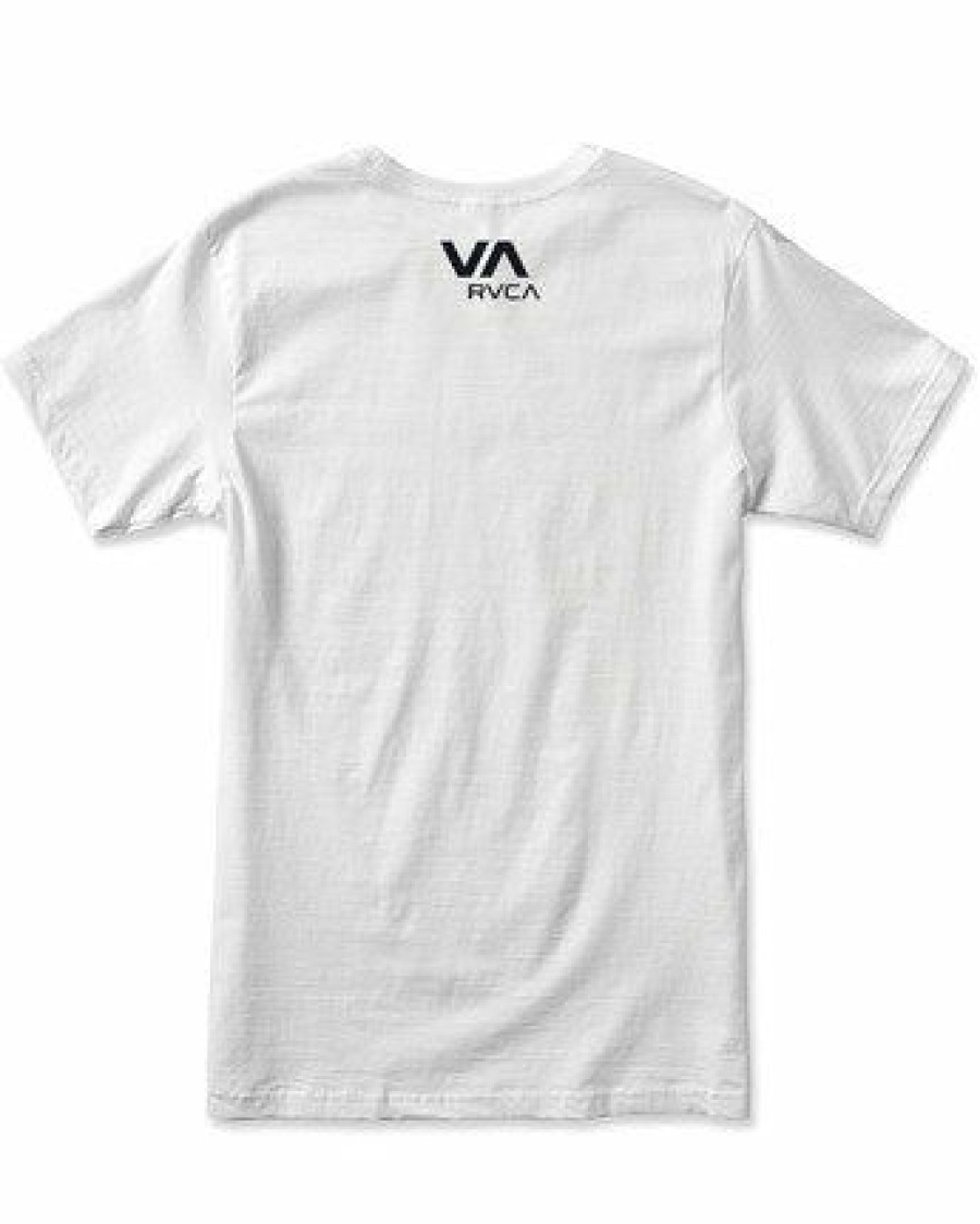 Best * Rvca Best Quality Va Box Fill Short Sleeve Tee White