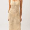 Clearance * Rhythm. Sale Online Marketta Knit Midi Slip Dress Cream