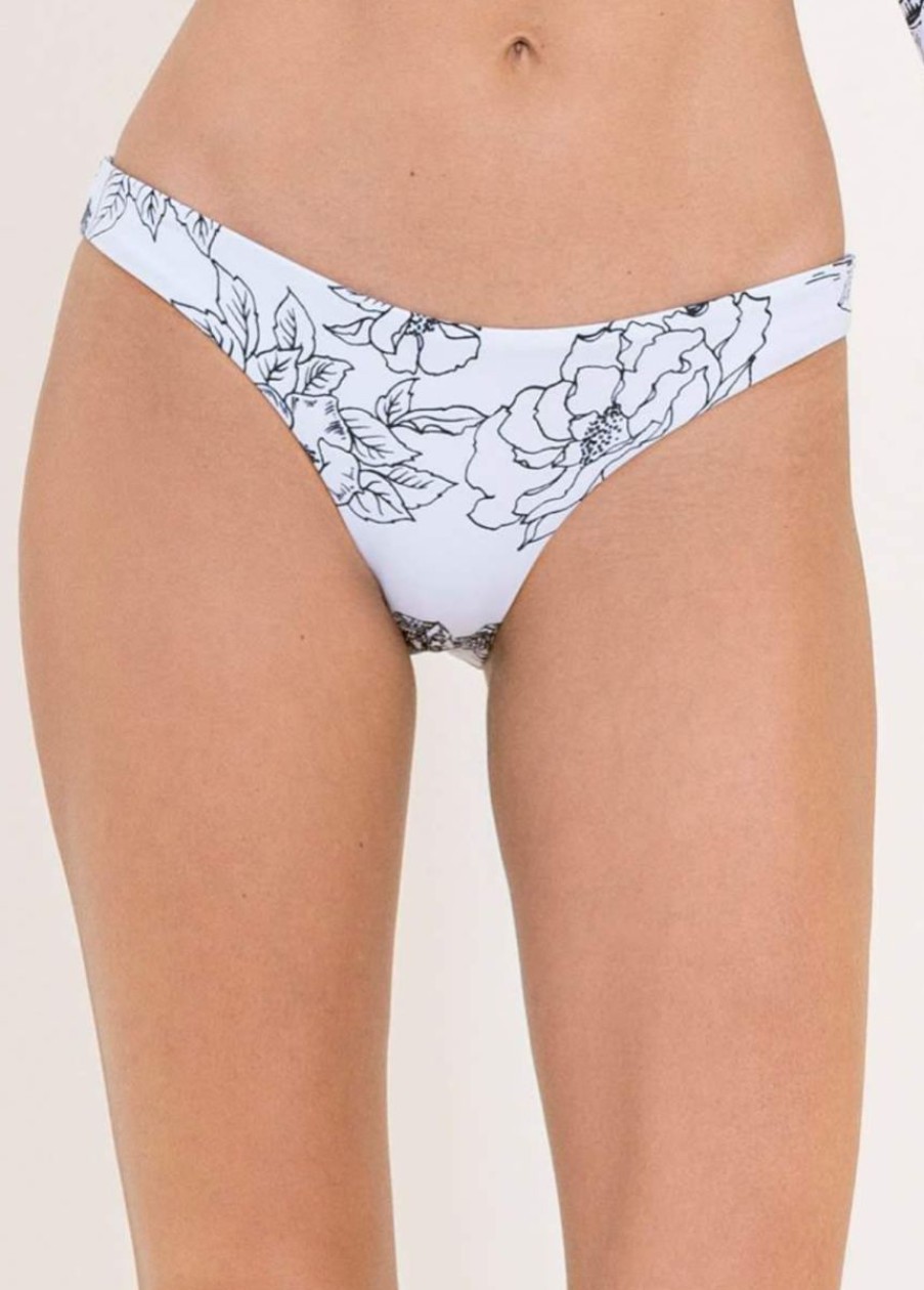 Wholesale * Maaji Special Toile De Juoy Flirt Thin Side Bikini Bottom White