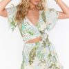 New * Show Me Your Mumu Best Quality Wilson Tie Top Island Floral