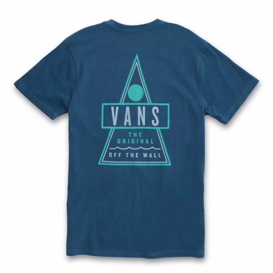 Best * Vans 100% Guarantee Triangle Shaper Tee Dress Blues