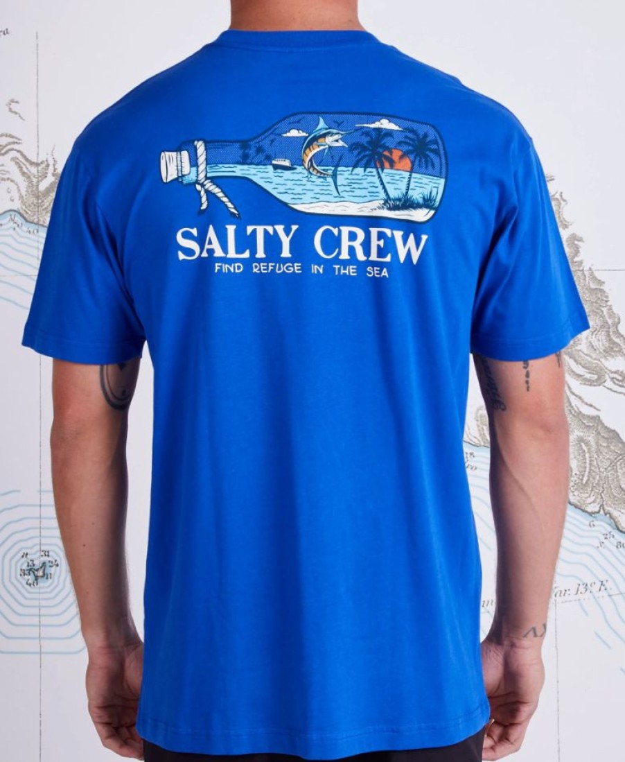 New * Salty Crew Unique Message Premium S/S Tee Royal