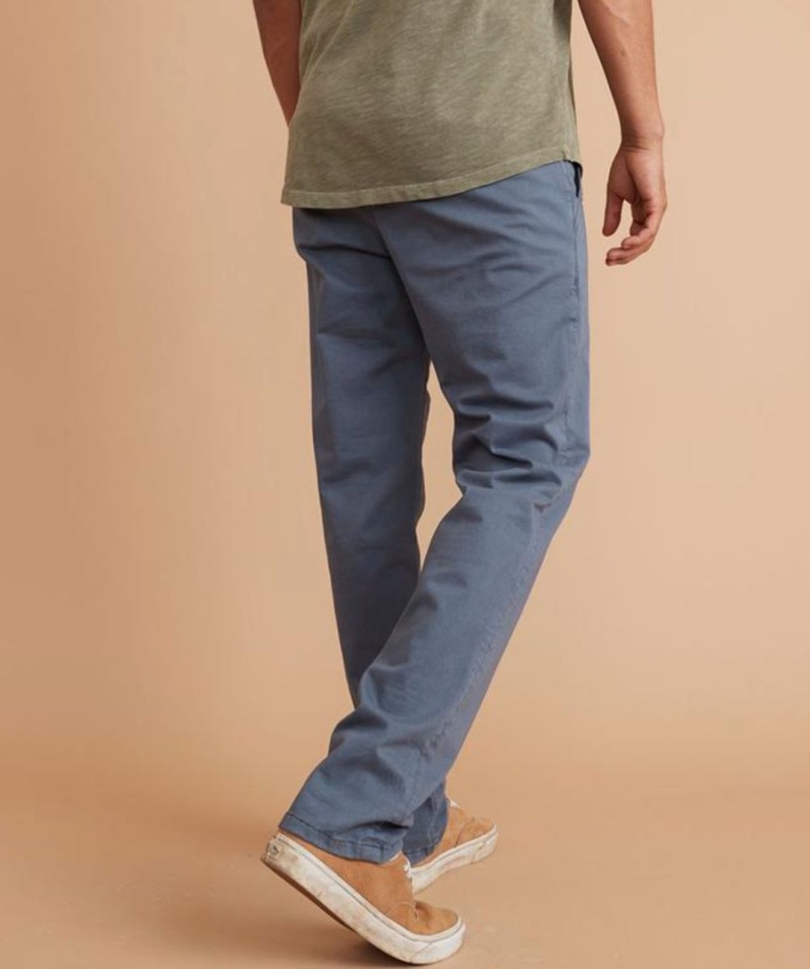 New * Marine Layer Discounts Saturday Pant Slim Fit Slate Blue