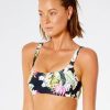 Clearance * Rip Curl 100% Guarantee On The Coast Mirage Bikini Top Black