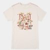 New * Rvca Large Choice Terrarium T-Shirt Antique White