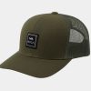 New * Rvca Hot Selling Va Station Trucker Hat Green