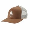 Best * Nixon Special Iconed Trucker Hat Brown / Off White