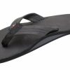 Online * Rainbow Sandals Special Men'S Single Layer Classic Leather With Arch Support Black