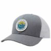 Clearance * Gypsy Life Surf Shop Hats Large Choice Gypsy Life Surf Shop Hat Grey Heather/White With White Trim