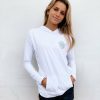 Best * Gypsy Life Surf Shop Apparel Best-Selling Women'S Gypsy Life Og Logo Hooded Sun Shirt White