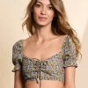 New * Maaji Best-Selling Blossom Briella Beachwear Crop Top Multicolor