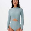 Clearance * Rip Curl 100% Guarantee Premium Surf Good L/S Swimsuit Slate