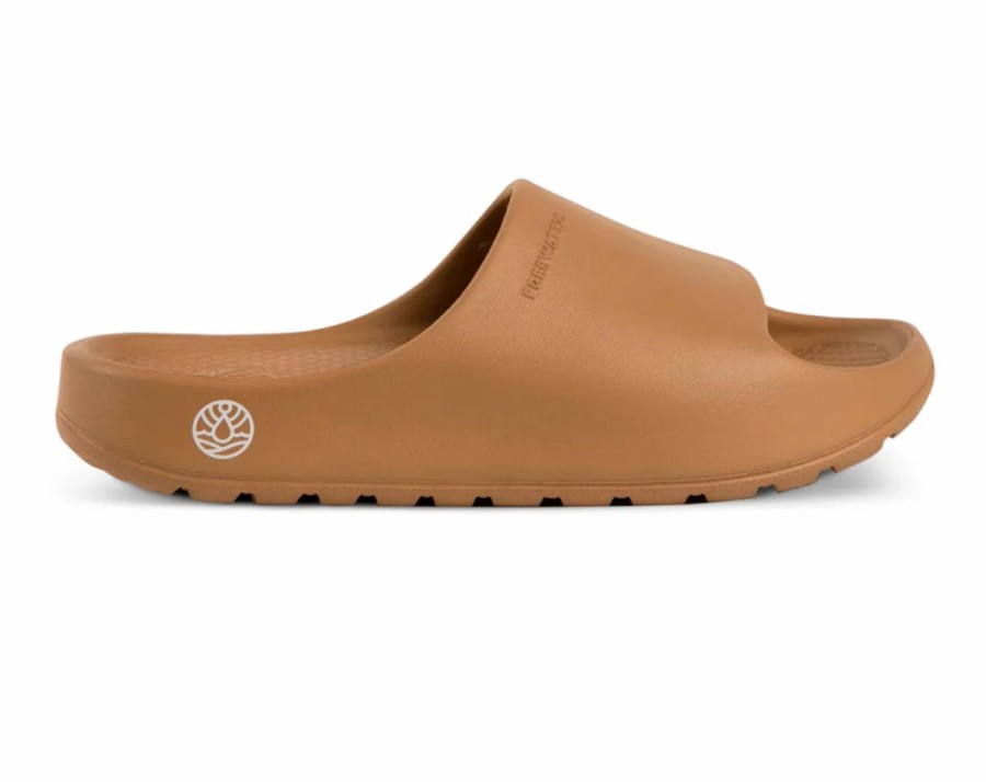 Hot * Freestyle Unique Cloud 9 Slide Tan