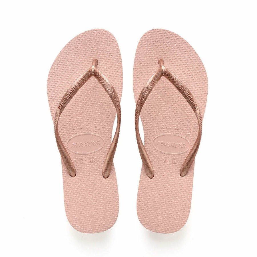 Clearance * Havaianas Quick Delivery Slim Flip Flops Ballet Rose