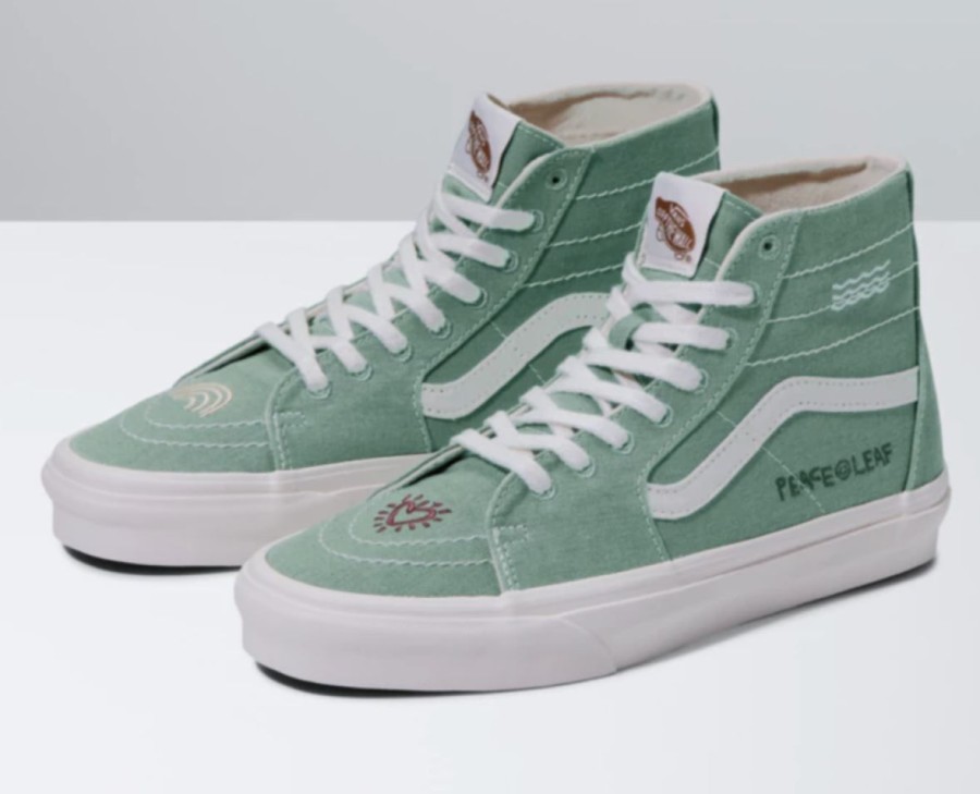 Clearance * Vans Best-Selling Ua Sk8-Hi Tapered Eco Theory Green Milieu / Marshmallow