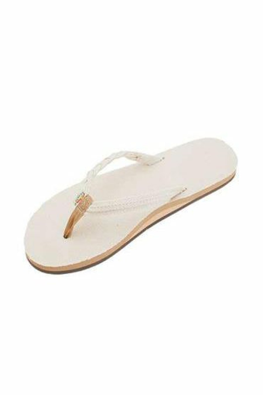 Online * Rainbow Sandals Sale Online Women'S Flirty Braidy Single Layer Hemp With A Braided Strap Natural Hemp