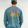 New * Gypsy Life Surf Shop Apparel Large Choice Gypsy Life Surf Shop Long Sleeve Tee Implement Waves Teal