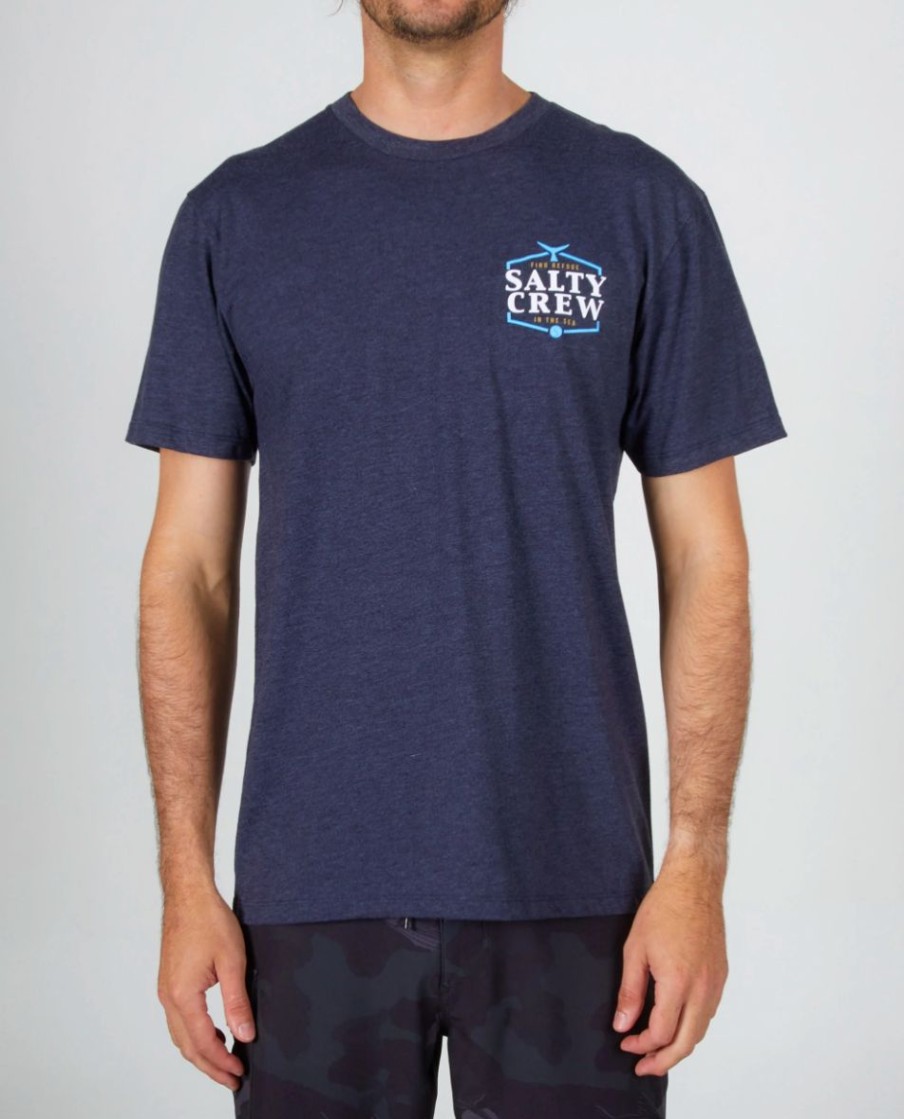 Online * Salty Crew Large Choice Skipjack Premium Ss Tee Navy Heather