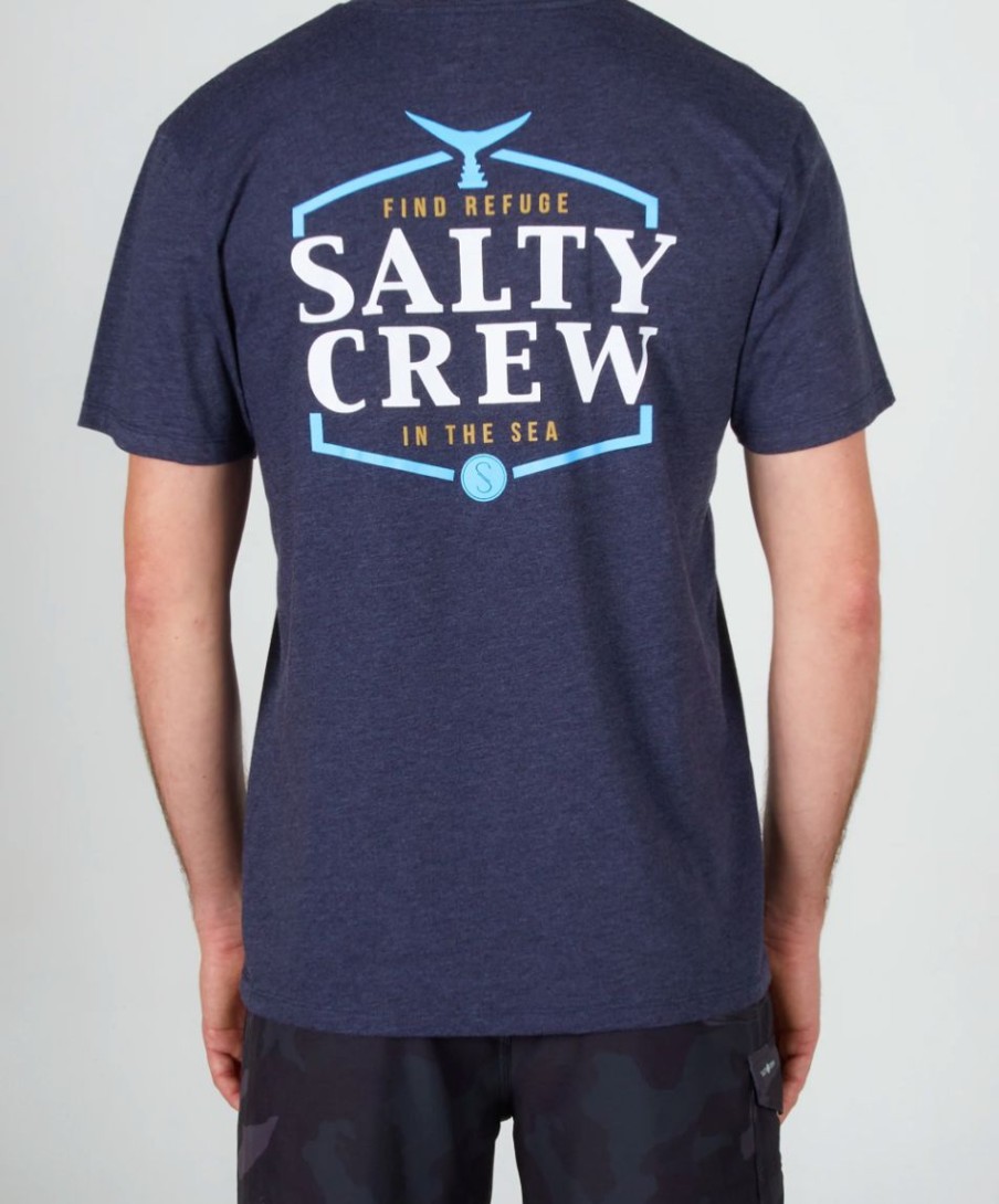 Online * Salty Crew Large Choice Skipjack Premium Ss Tee Navy Heather