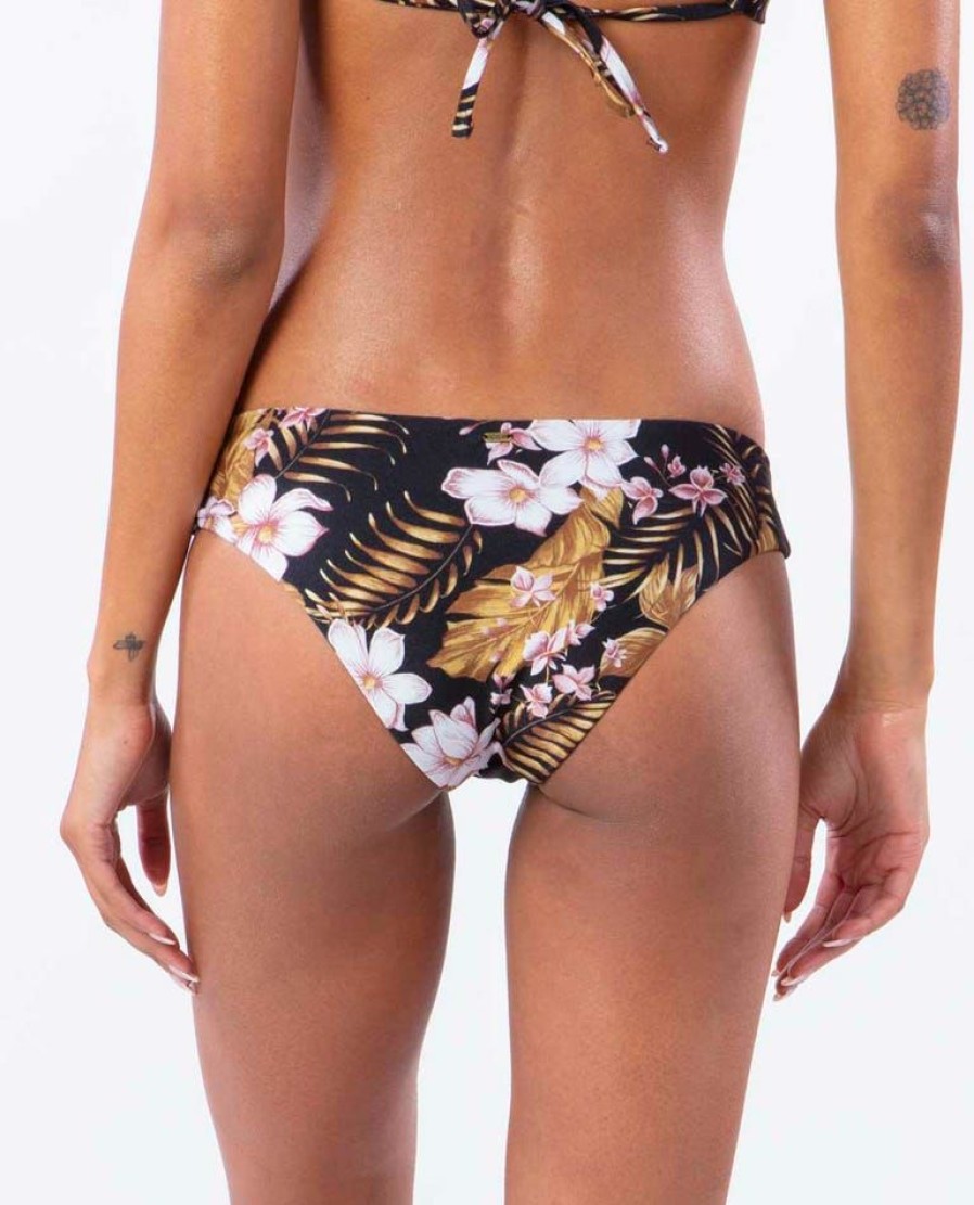 Wholesale * Rip Curl Best-Selling Playa Bella Cheeky Coverage Hipster Bikini Bottom Black