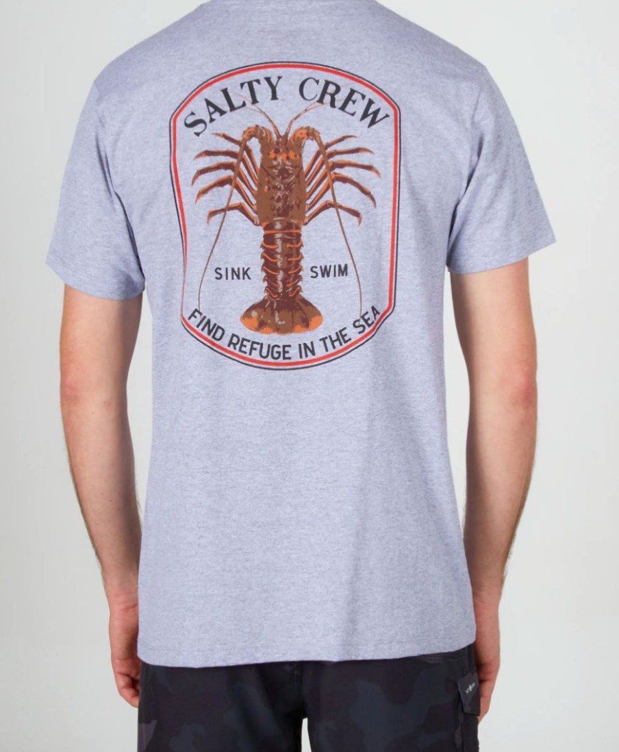 Wholesale * Salty Crew Free Delivery Spiny Standard Tee Athletic Heather