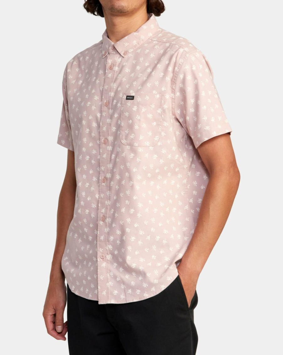 Clearance * Rvca Special That'Ll Do Slim Fit Ss Shirt Pale Mauve