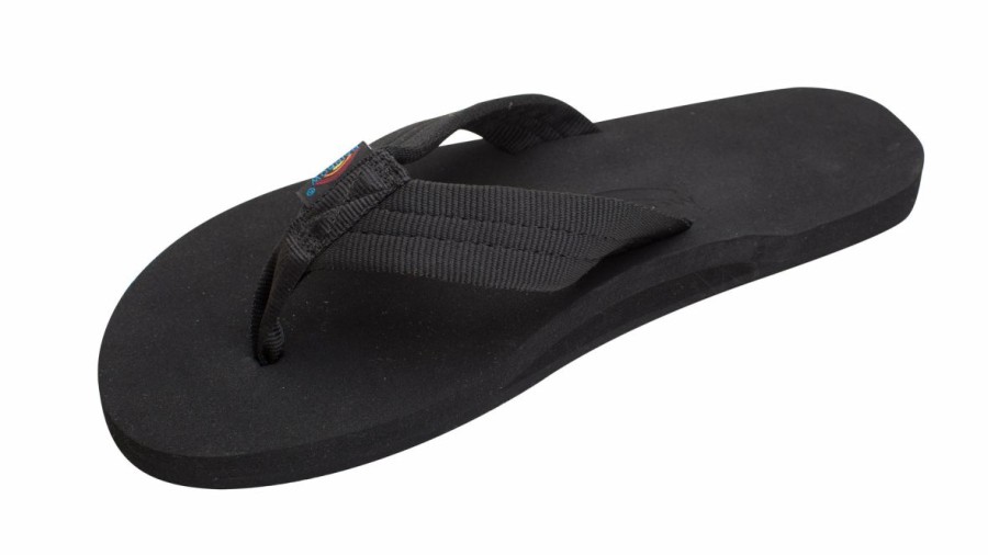 New * Rainbow Sandals Best-Selling The Cloud Single Layer Soft Top With Arch Support And Polyester Strap 301Astps-Bkbk