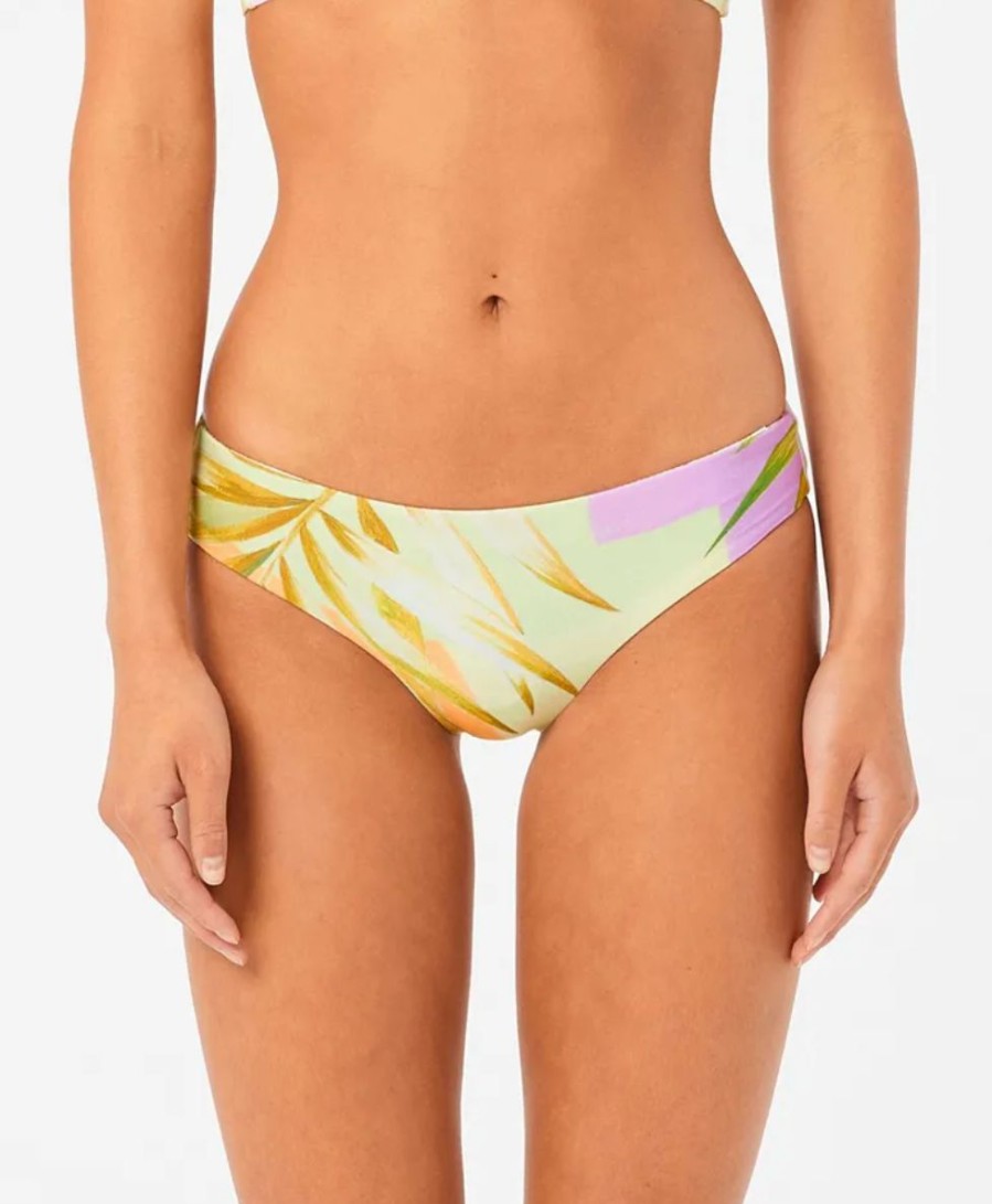 Hot * Rip Curl Hot Sell Montego Bay Revo Cheeky Coverage Bikini Bottom Multi Color