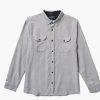 Best * Roark Free Delivery Well Worn Long Sleeve Oxford Shirt Smoke