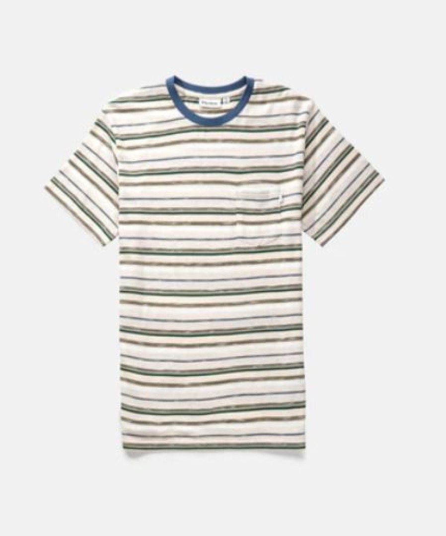 Wholesale * Rhythm. Hot Selling Everyday Stripe Ss T-Shirt Natural